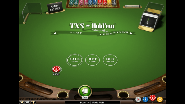 Игровой интерфейс TXS Hold'em Pro Series 3
