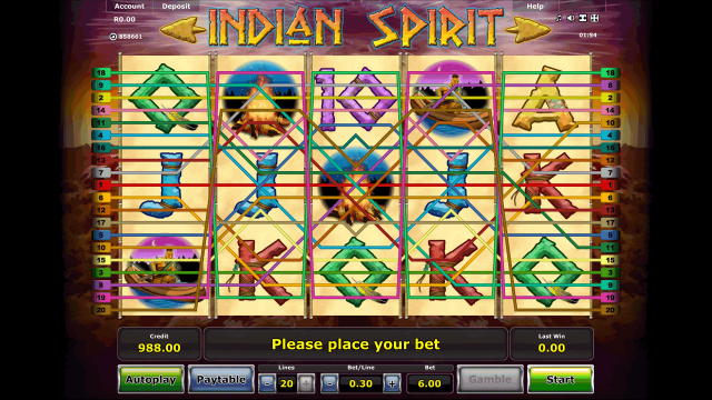 Характеристики слота Indian Spirit 3
