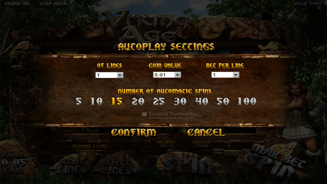 Игровой интерфейс Viking Age 1