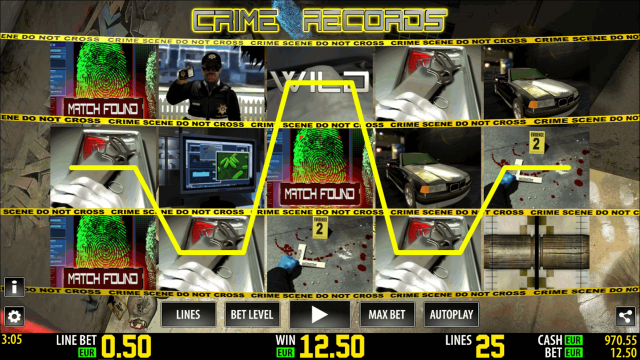 Игровой интерфейс Crime Records 2